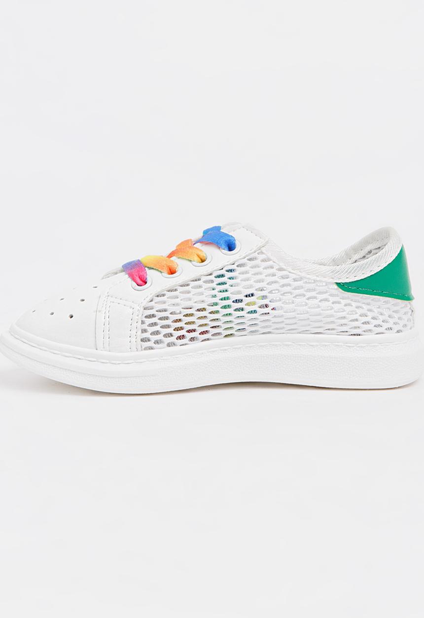 Pop Candy - Rainbow Sneakers White
