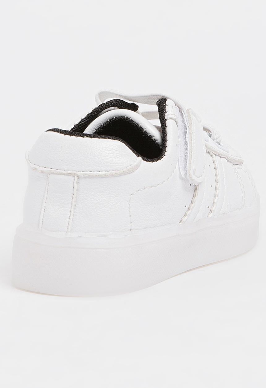 Pop Candy - Boys Light up Sneakers White