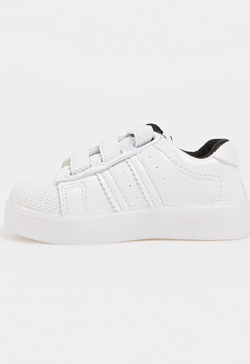 Pop Candy - Boys Light up Sneakers White