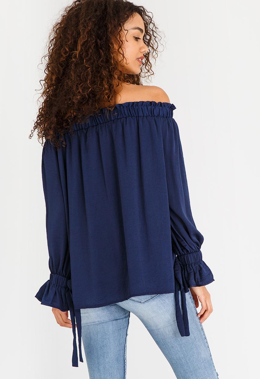 Revenge - Off-shoulder Blouse Navy