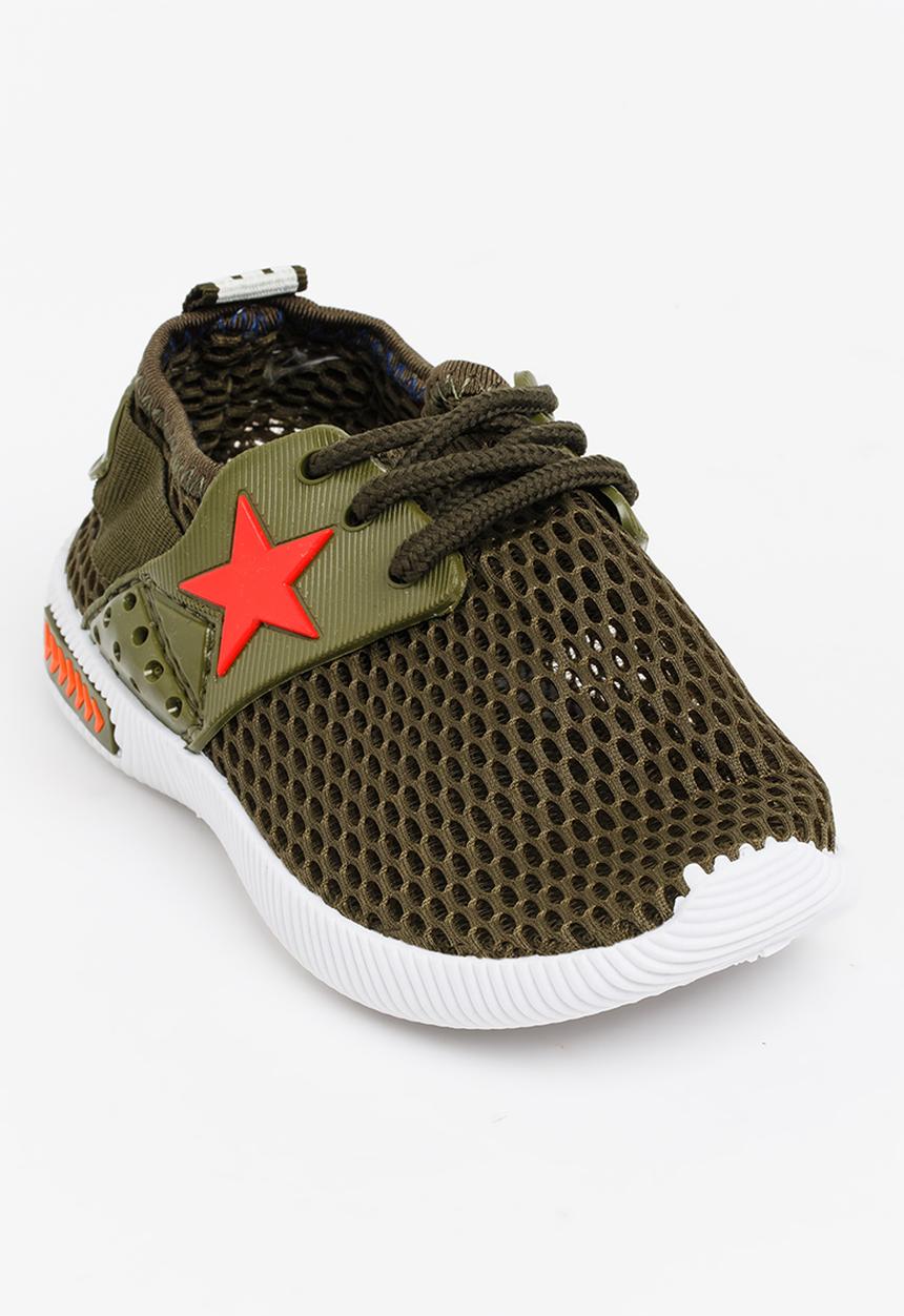 Pop Candy - Boys Sneakers Khaki Green