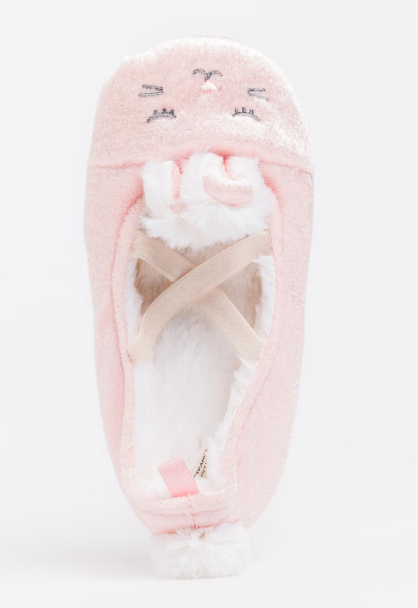 Pop Candy - Fluffy Bunny Slippers Pale Pink