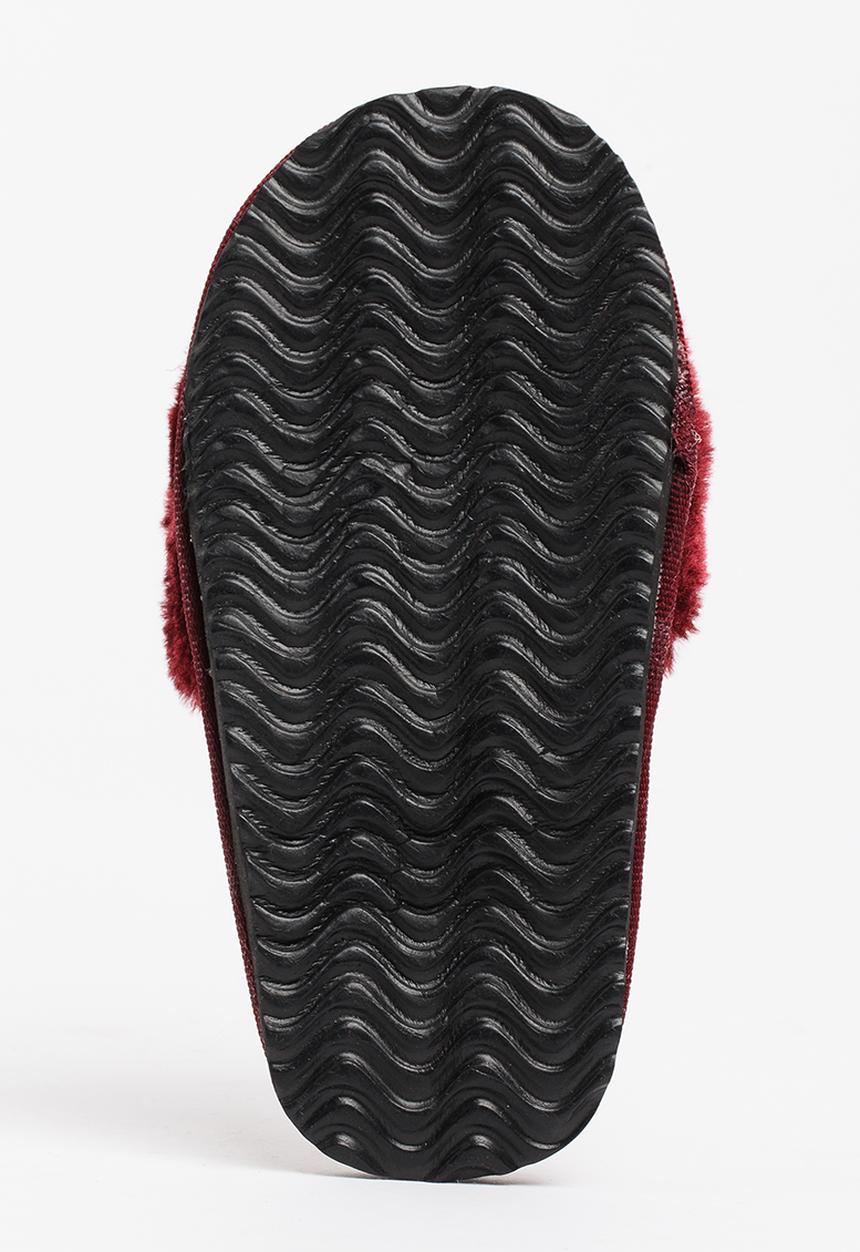 Pop Candy - Fluffy Slippers Burgundy