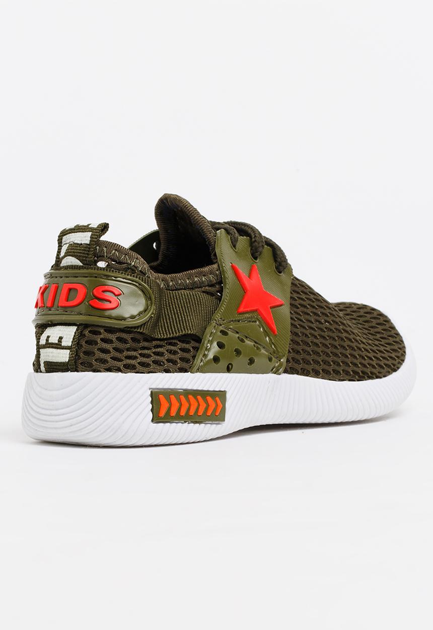 Pop Candy - Boys Sneakers Khaki Green