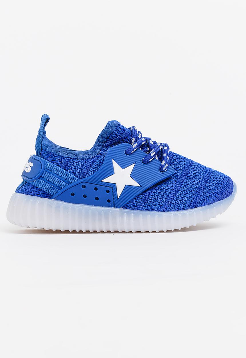 Pop Candy - Mesh Sneakers with Lights Blue