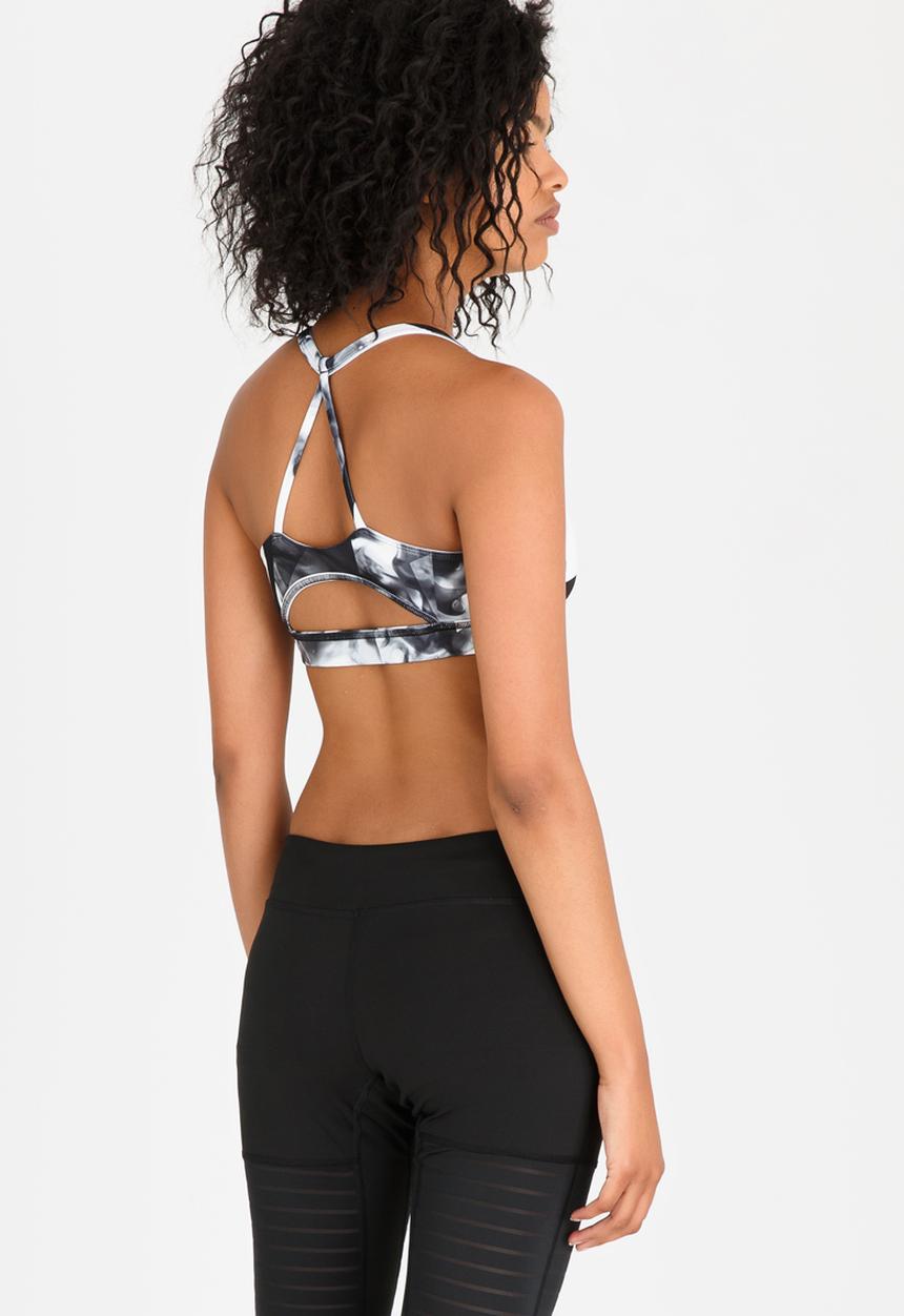 Reebok - Training WOR Tri Back Bra Black and White