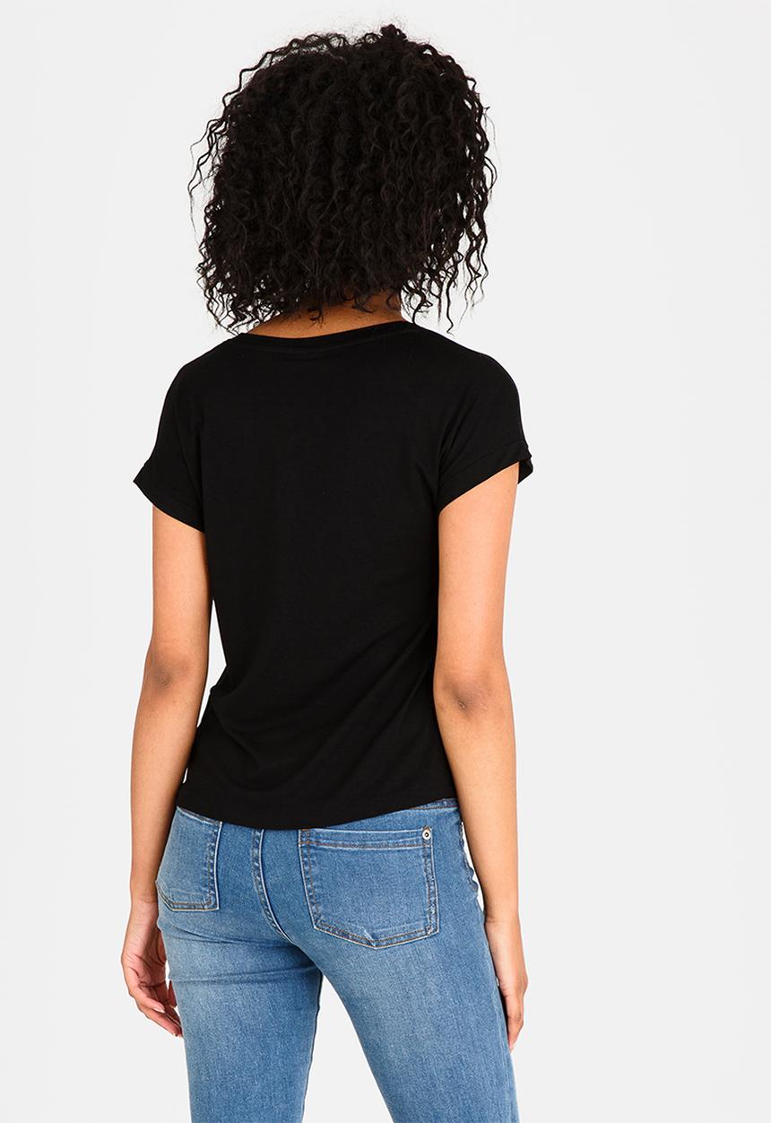 Noisy May - Crips Knot Detail Top Black