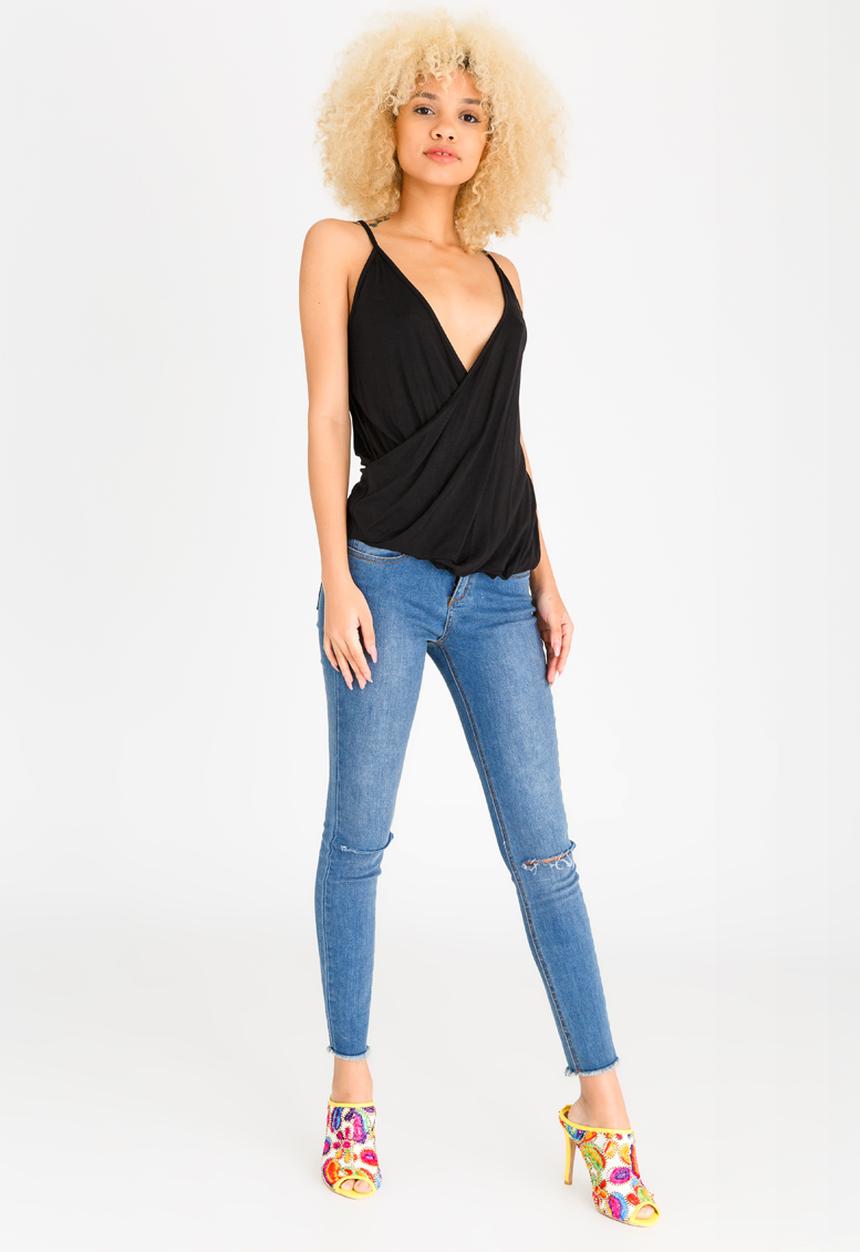 STYLE REPUBLIC - Wrap Cami Black