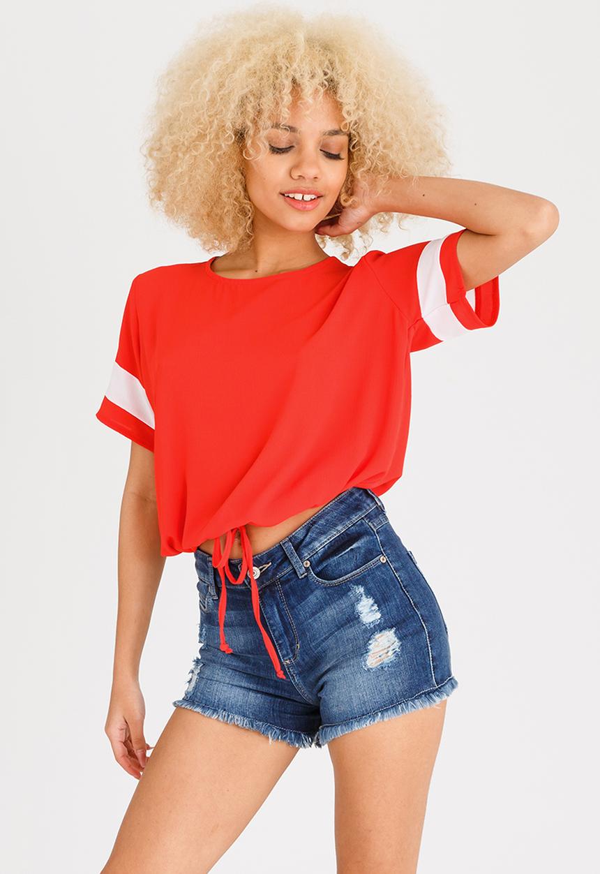 c(inch) - Sports Luxe T-shirt Red