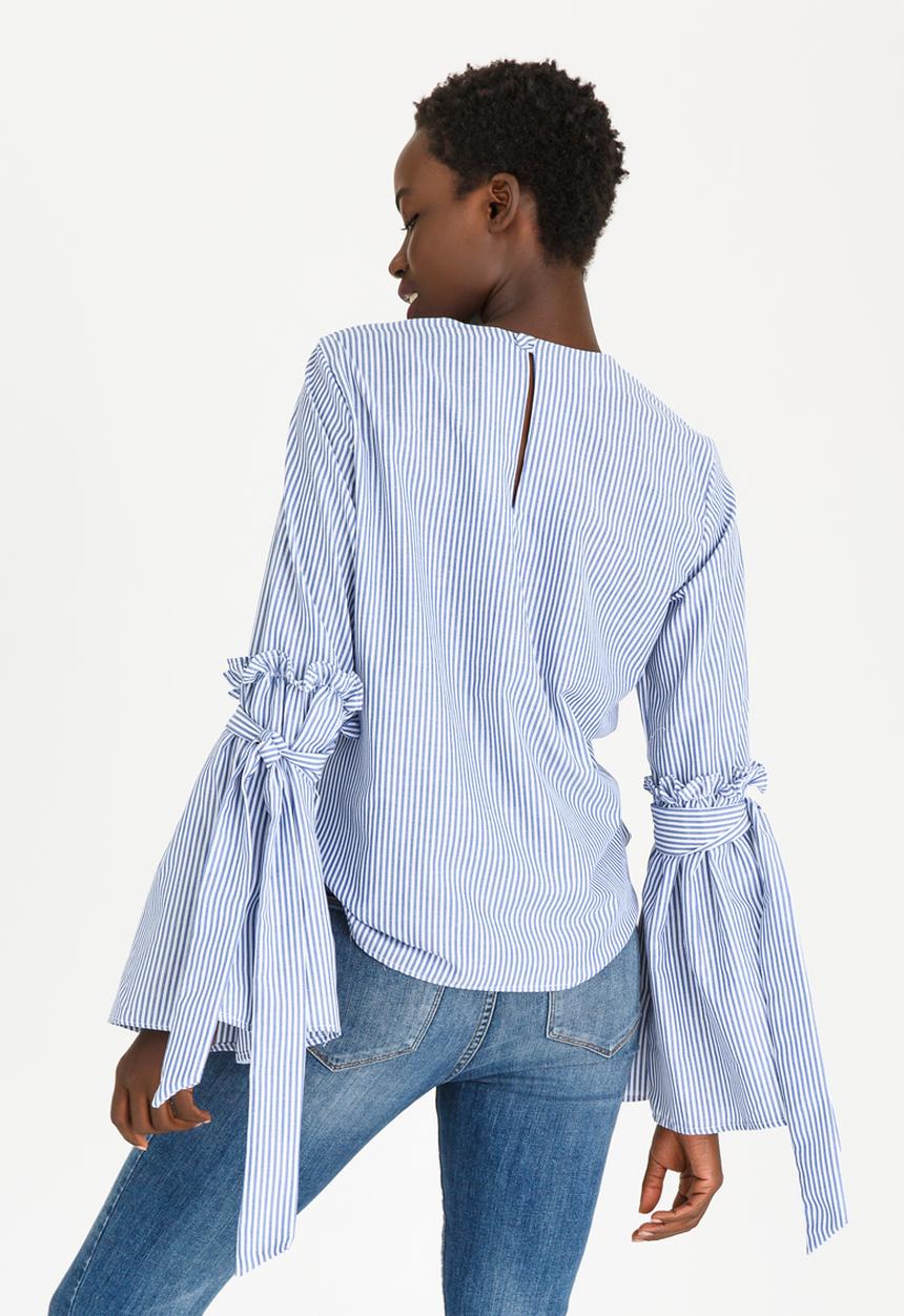 STYLE REPUBLIC - Tie Detail Sleeve Blouse Multi-colour