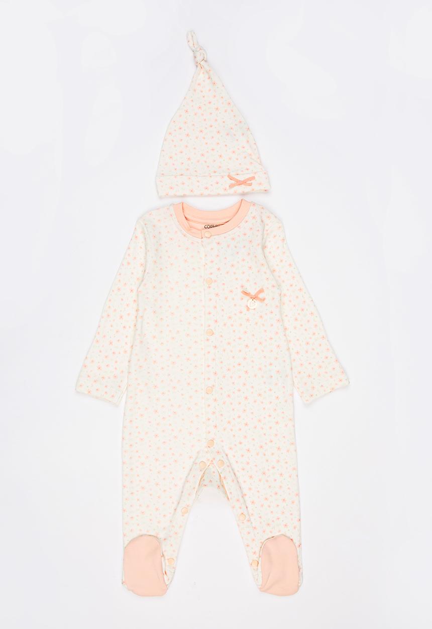 Baby Corner - Sleepsuit and Hat Set  Multi-colour