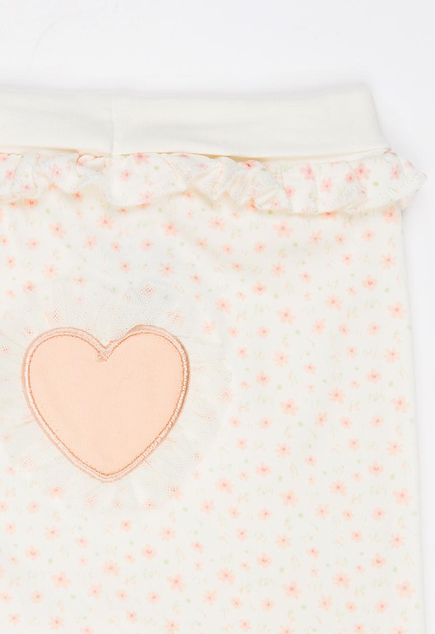 Baby Corner - Frilly Footed Pants Cream