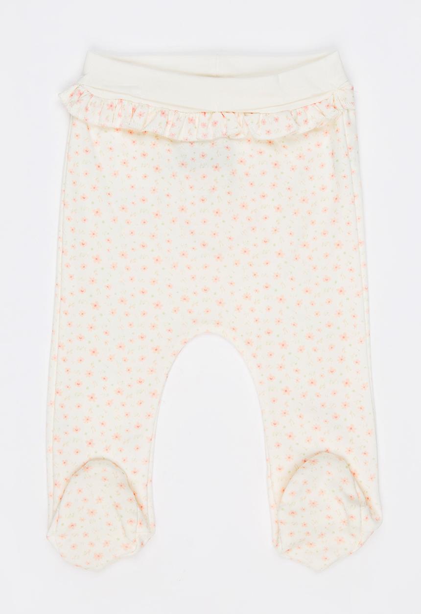 Baby Corner - Frilly Footed Pants Cream