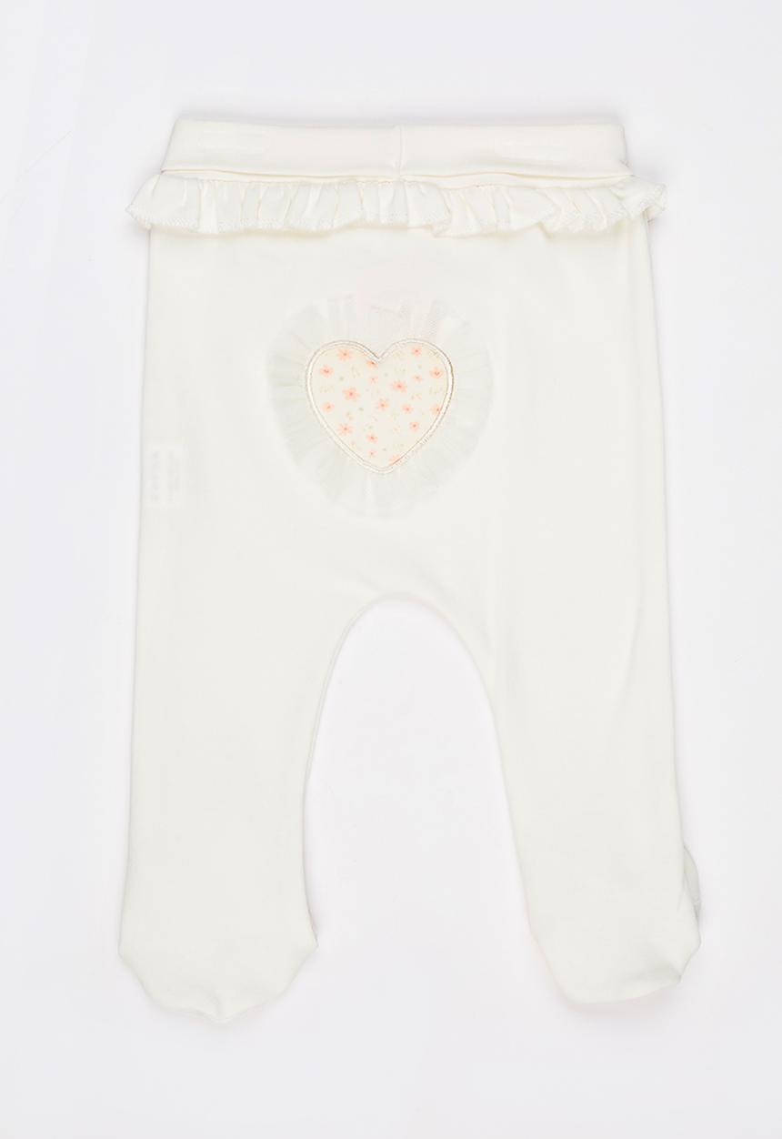 Baby Corner - Frilly Footed Pants Cream