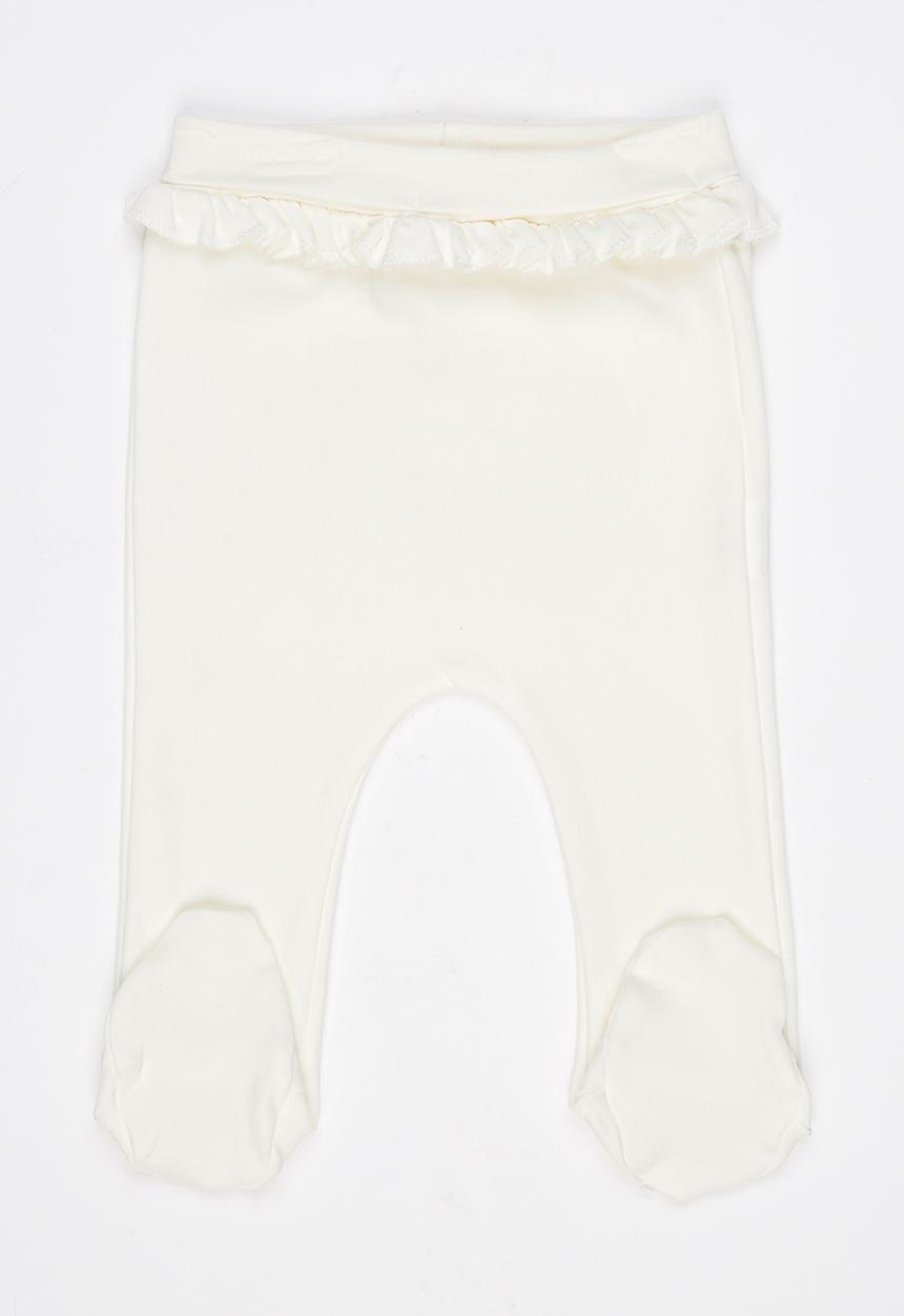 Baby Corner - Frilly Footed Pants Cream