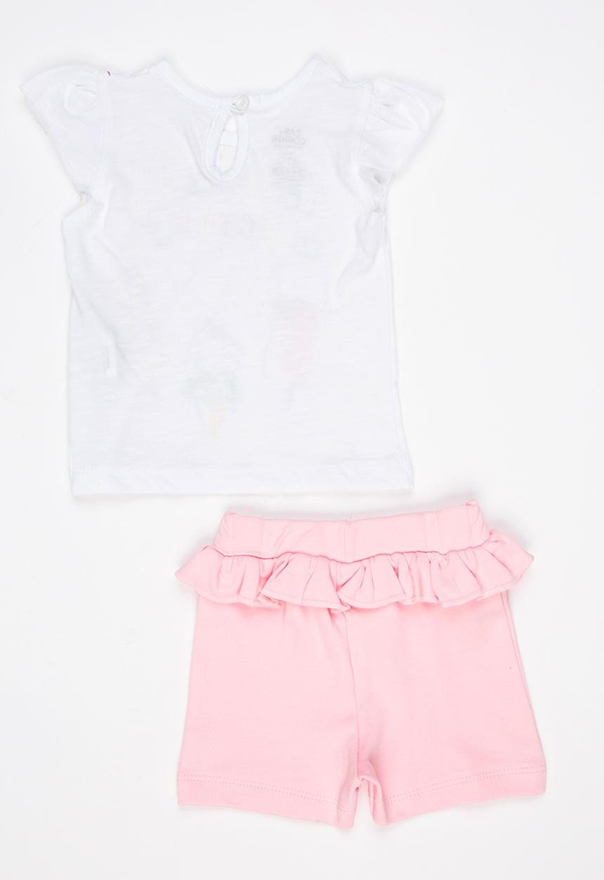 Baby Corner - 2 Piece T-shirt Short Set Multi-colour
