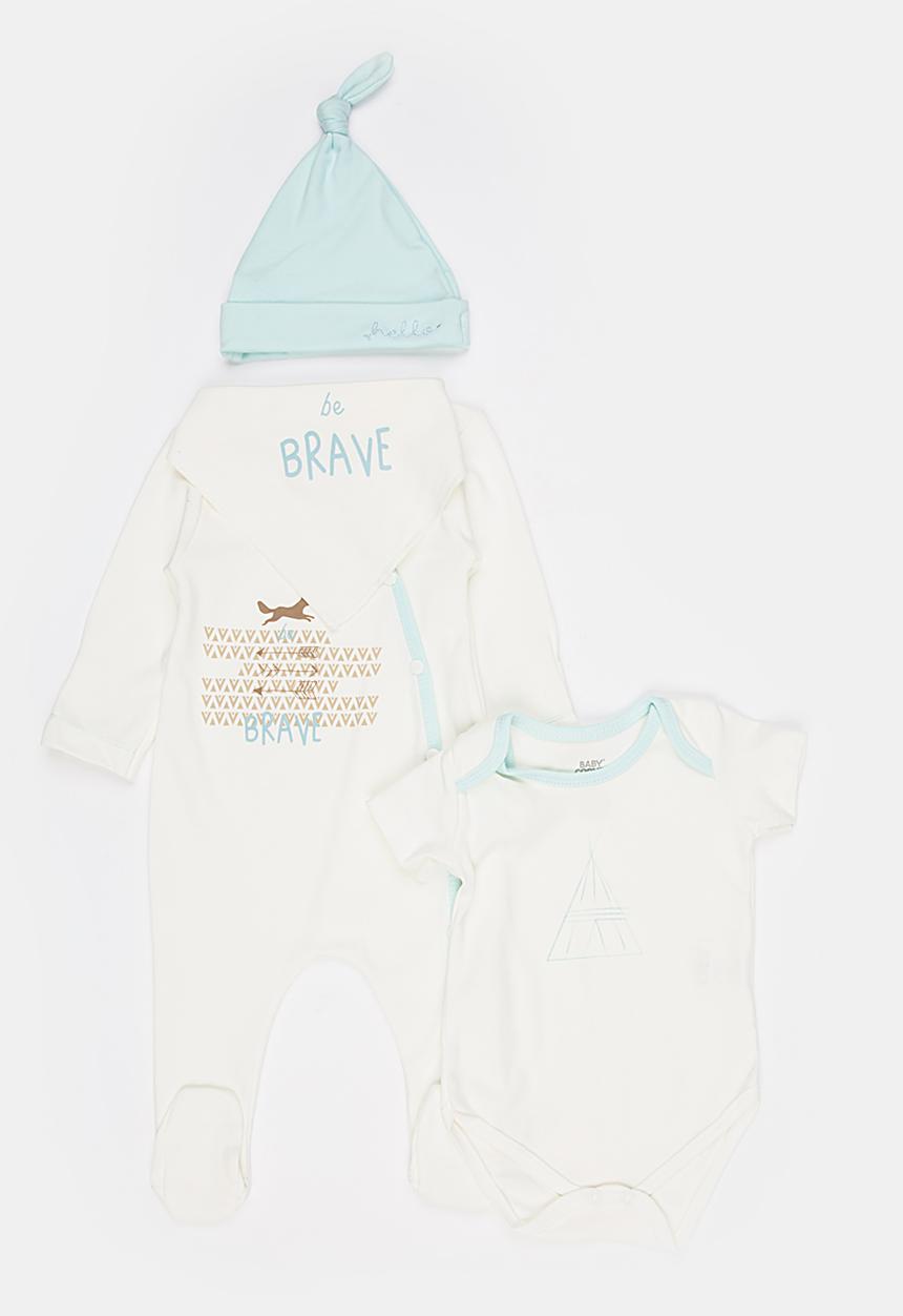 Baby Corner - 4 Piece Sleepsuit Set Multi-colour