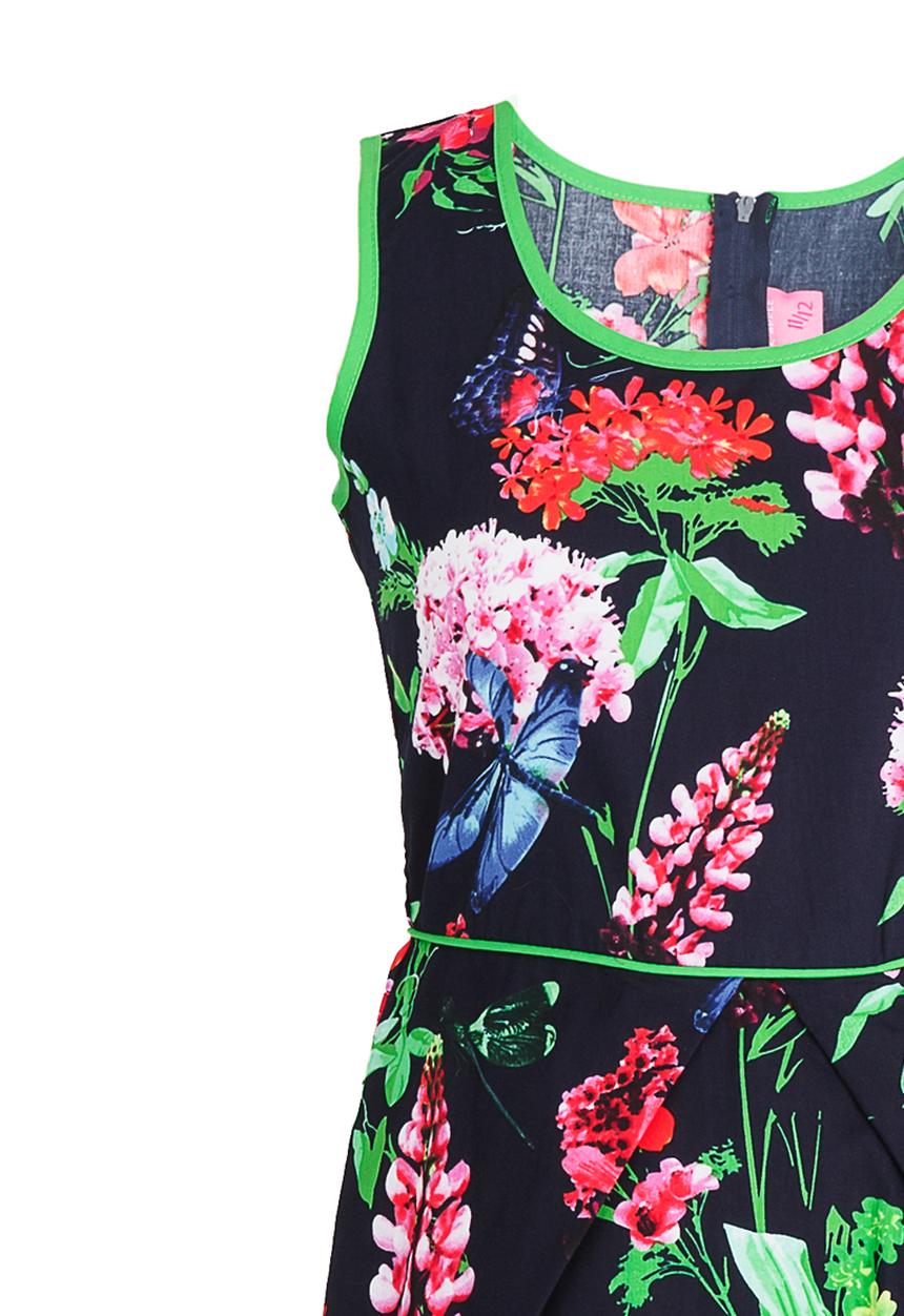 Twin Clothing - Floral Dress Multi-colour