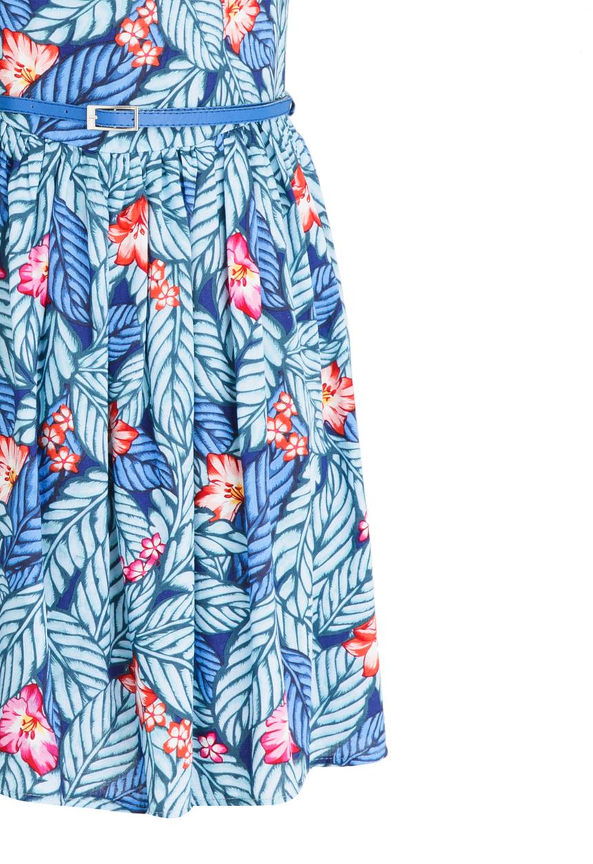 Twin Clothing - Printed Dress Blue
