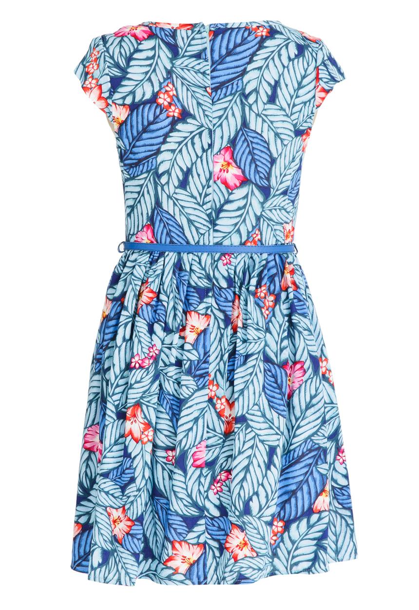 Twin Clothing - Printed Dress Blue