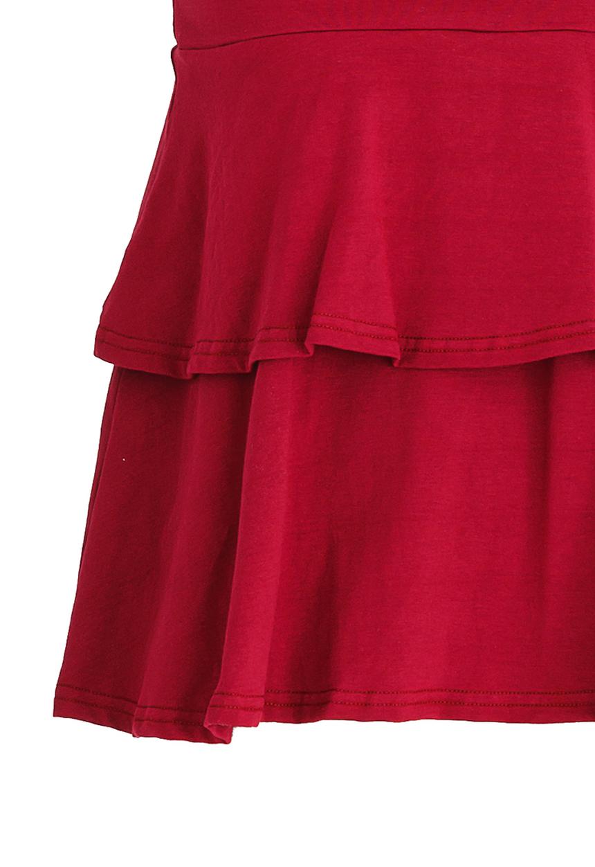 Rebel Republic - Frill Top Burgundy