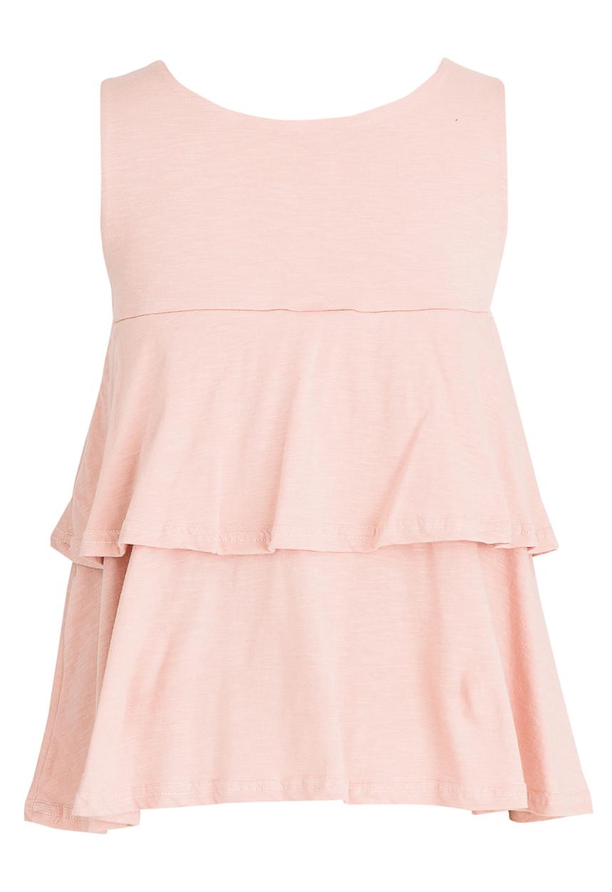 Rebel Republic - Frill Top Pale Pink