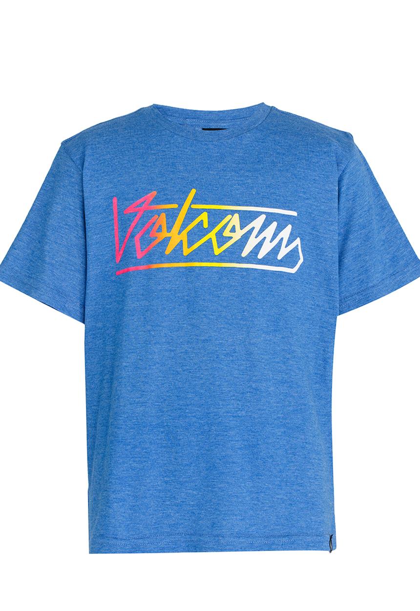 Volcom - Flow Script    Tee Blue