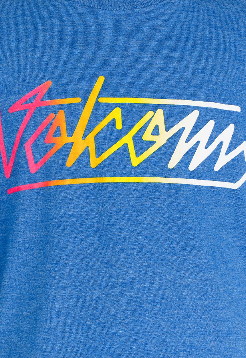 Volcom - Flow Script    Tee Blue