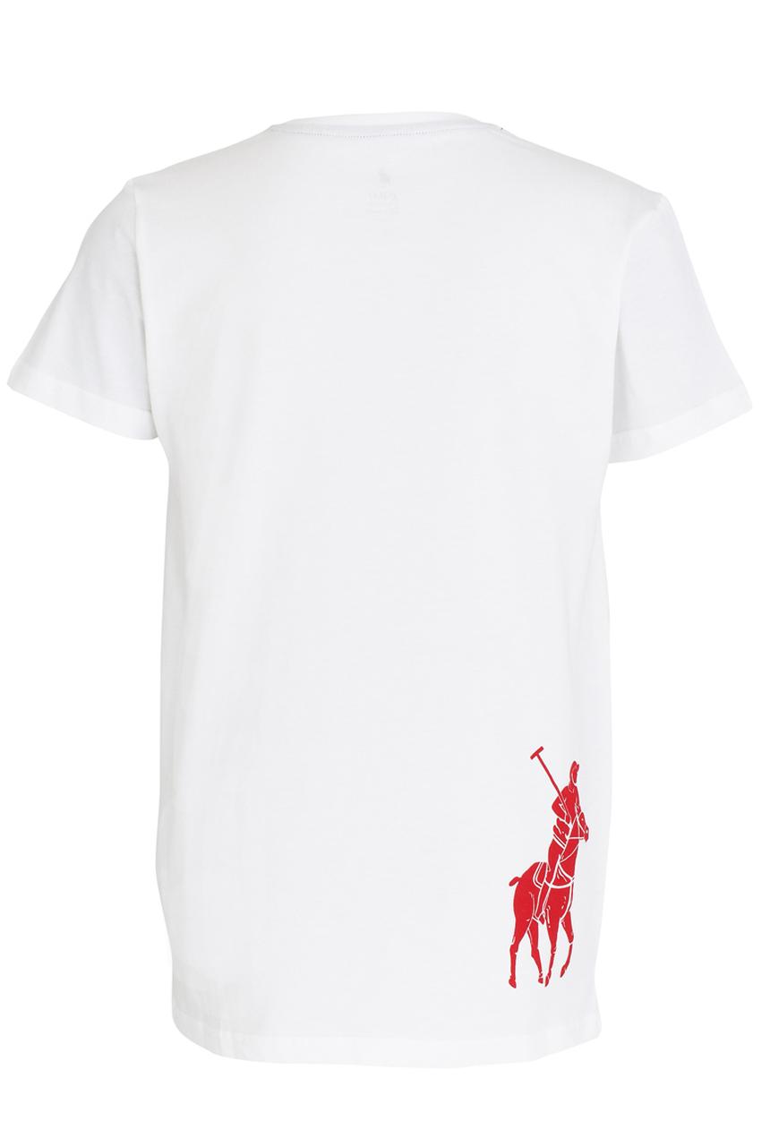 POLO - Big Pony Print Tee White