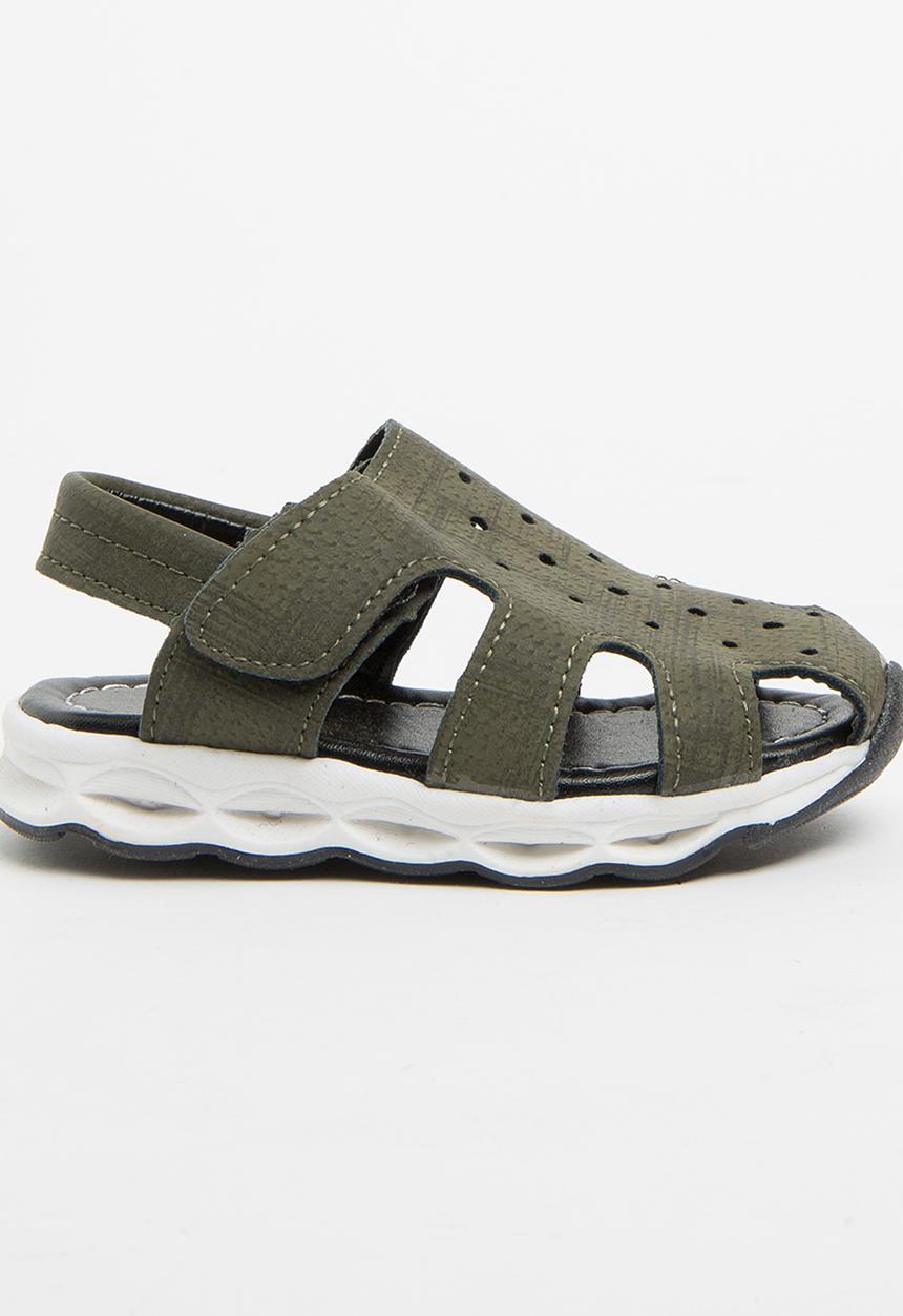 Pop Candy - Boys Sandals Khaki Green