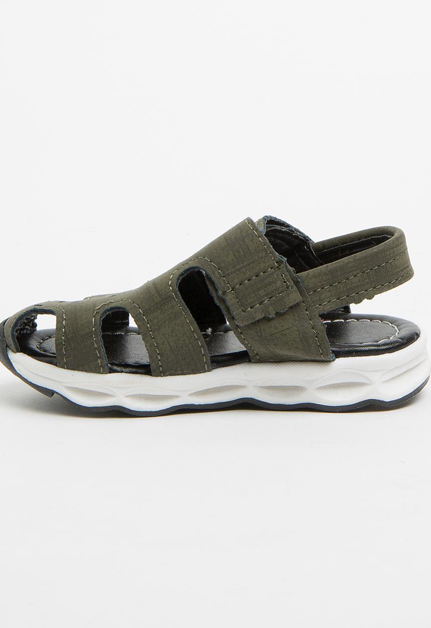 Pop Candy - Boys Sandals Khaki Green