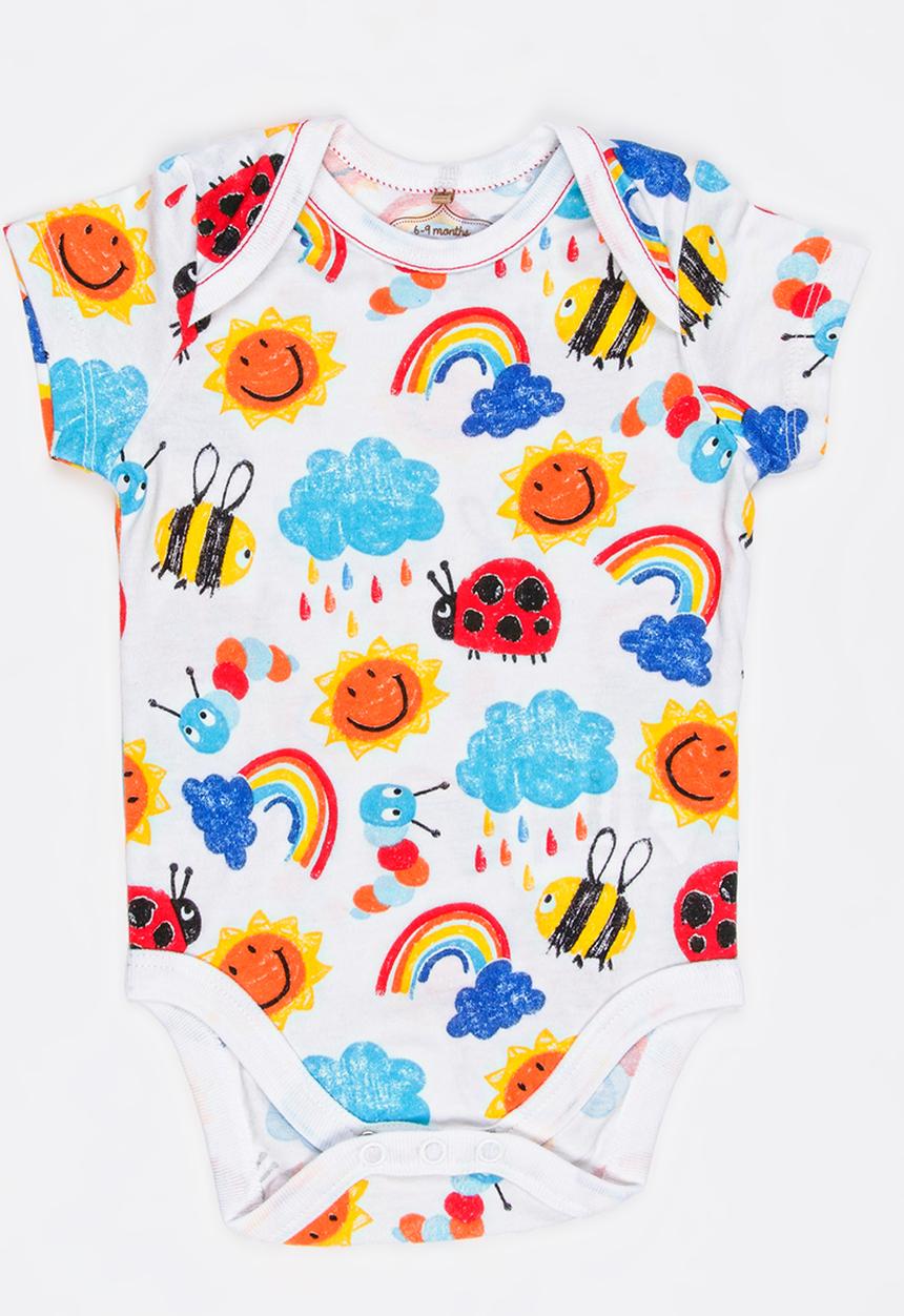 Soobe - Short Sleeve Bodysuit White