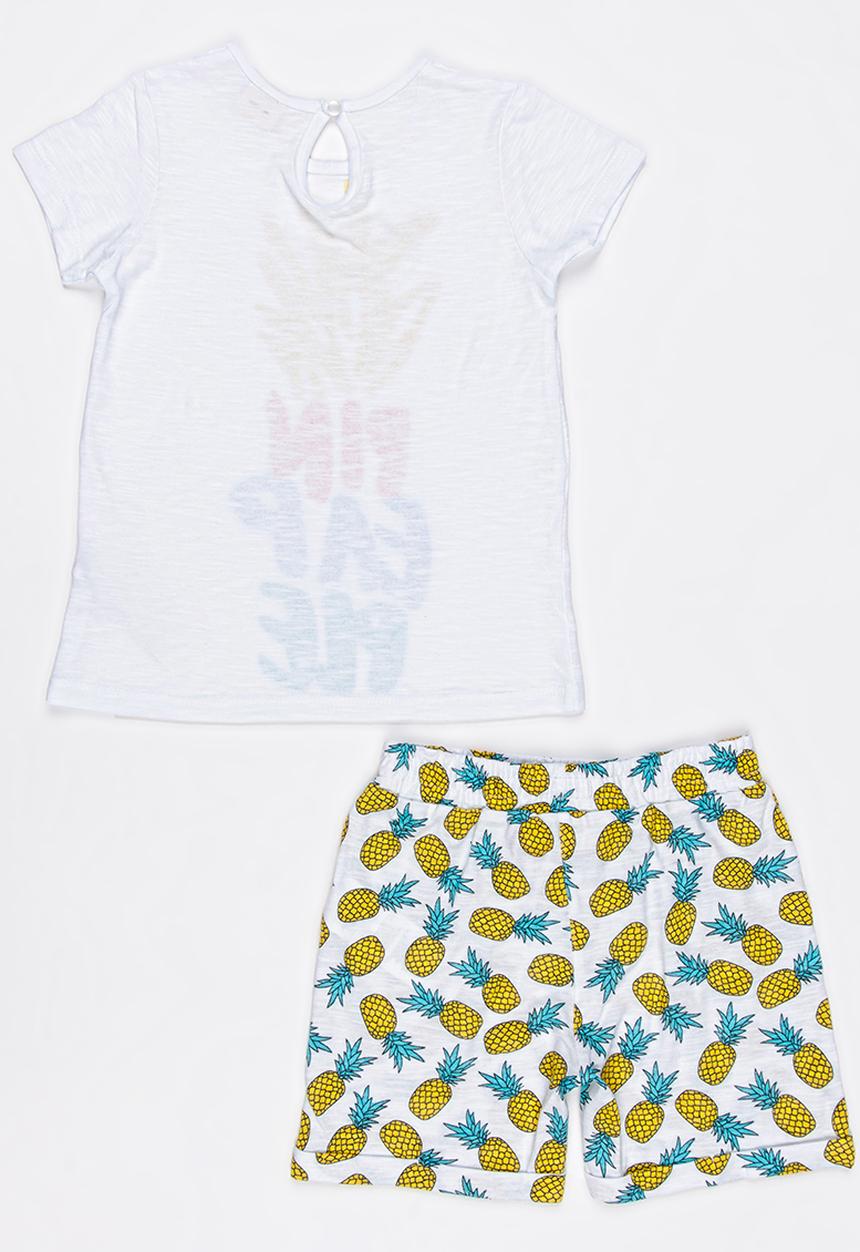 Soobe - Knitted Top And Pants Set White