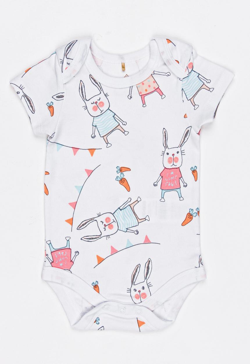 Soobe - Short Sleeve Bodysuit White