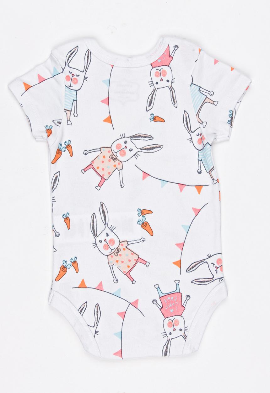 Soobe - Short Sleeve Bodysuit White