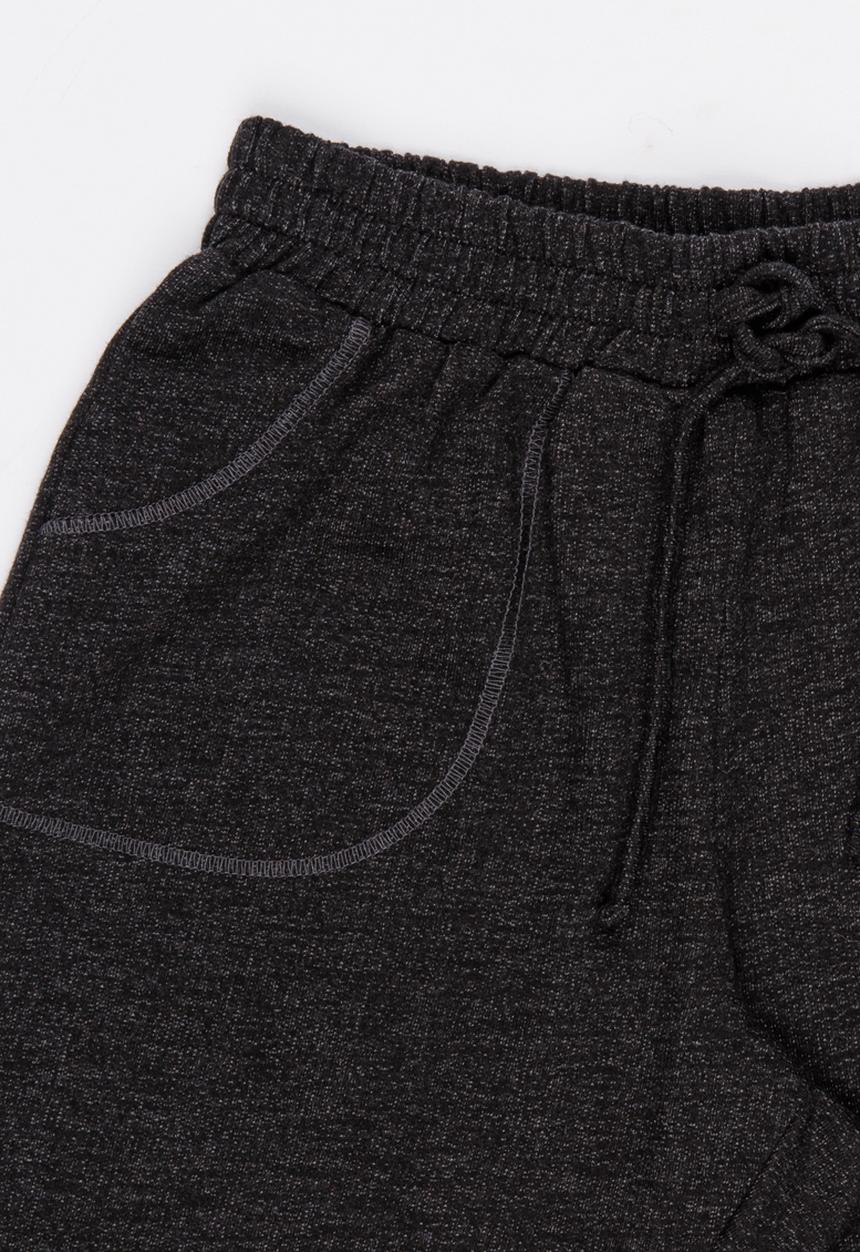 Rebel Republic - Knit Pull On Shorts Charcoal