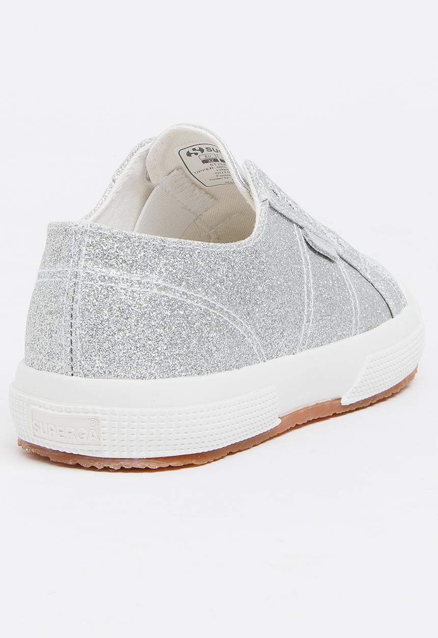 SUPERGA - Glitter Slip on Silver