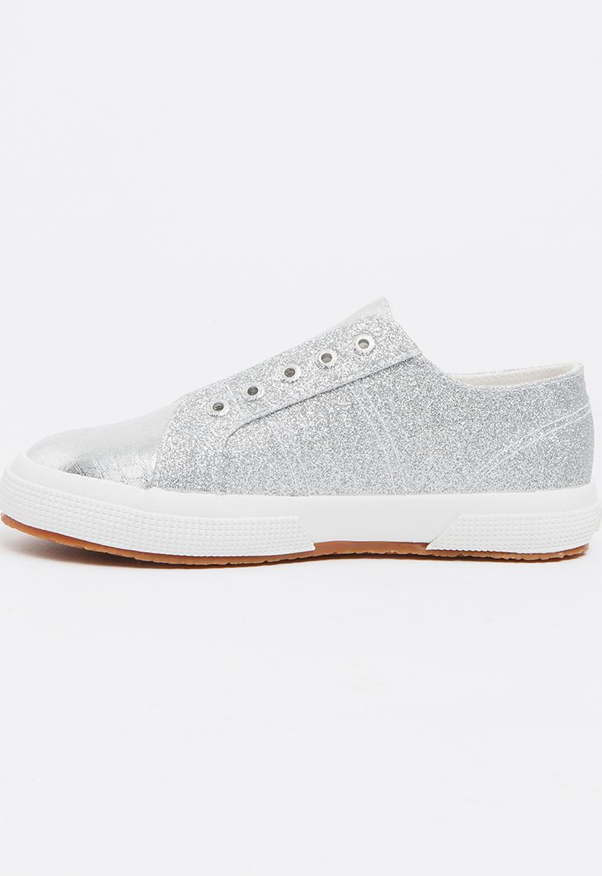 SUPERGA - Glitter Slip on Silver