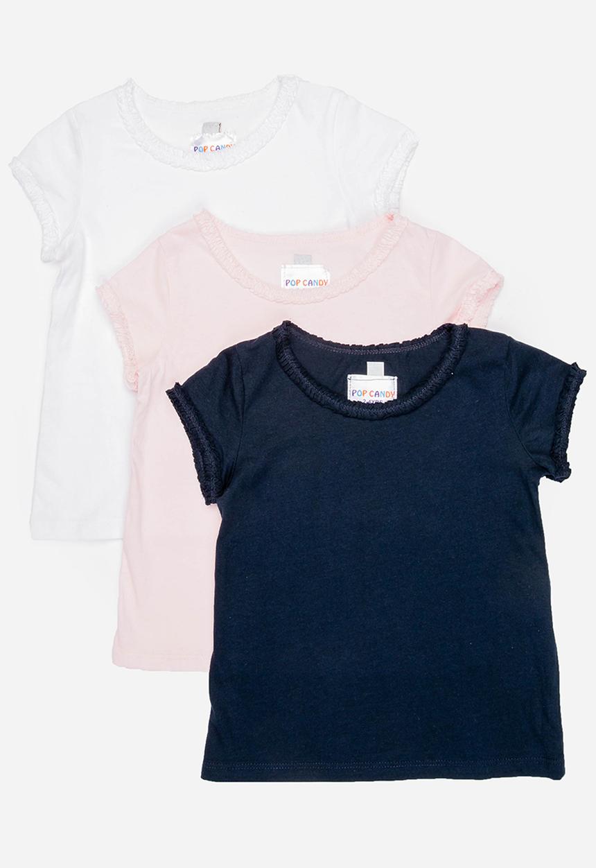 Pop Candy - Tee set pack of 3 - multi