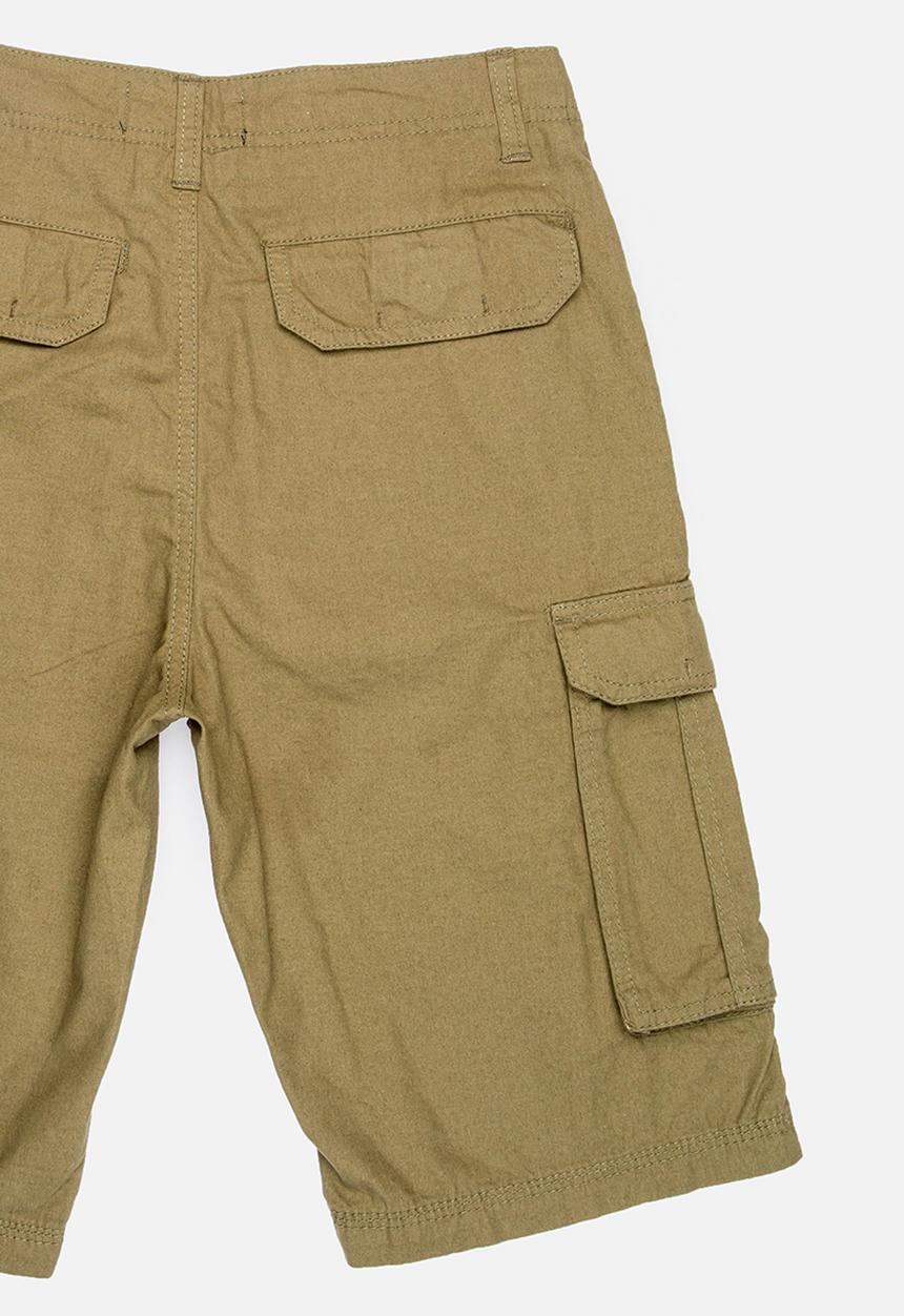 Brave Soul - Canvas Short Khaki Green