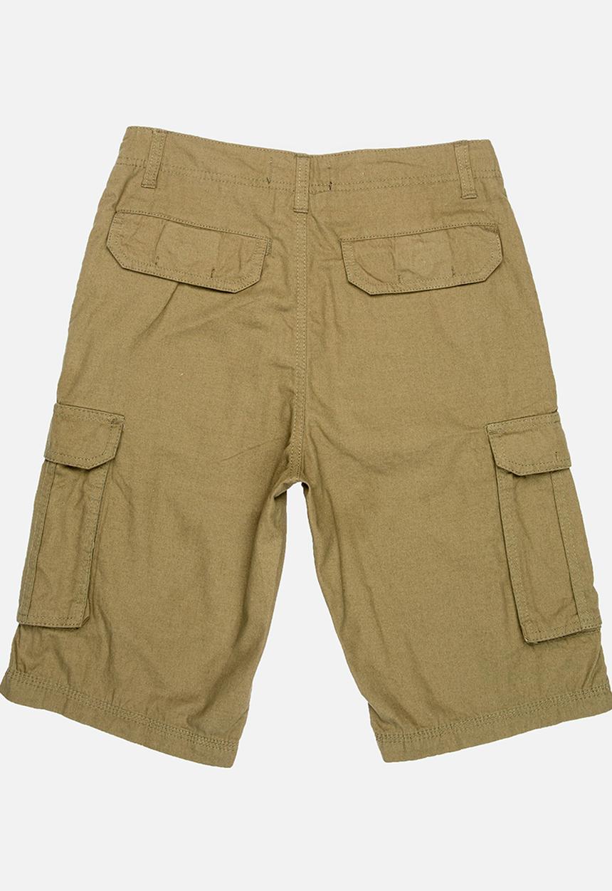 Brave Soul - Canvas Short Khaki Green