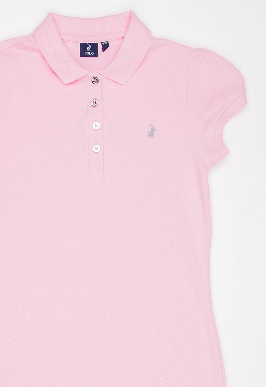POLO - Dakota Golfer Dress Mid Pink