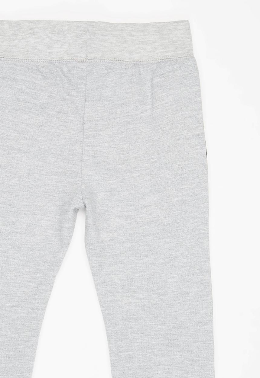 See-Saw - Zip Detail Fleece Jogger Grey Melange