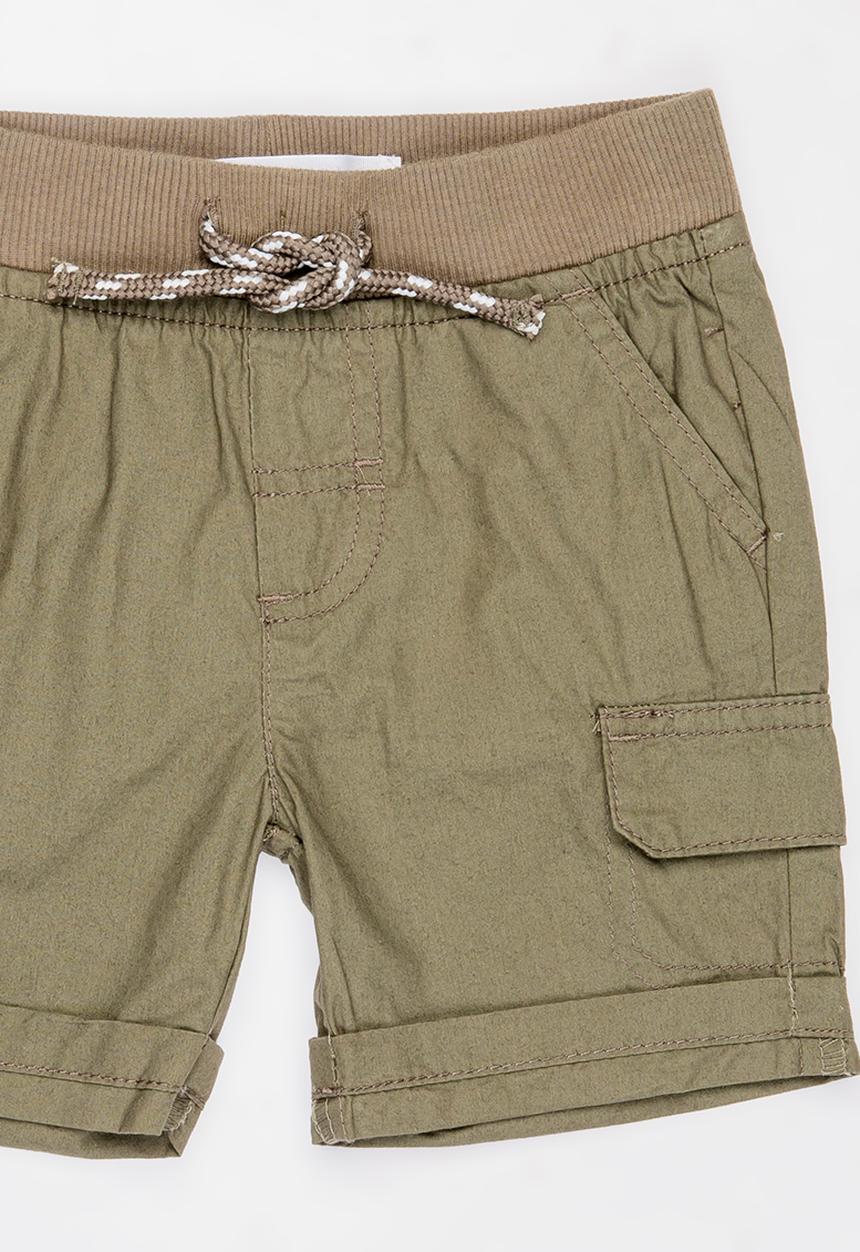 MINOTI - Basic Poplin Short Khaki Green