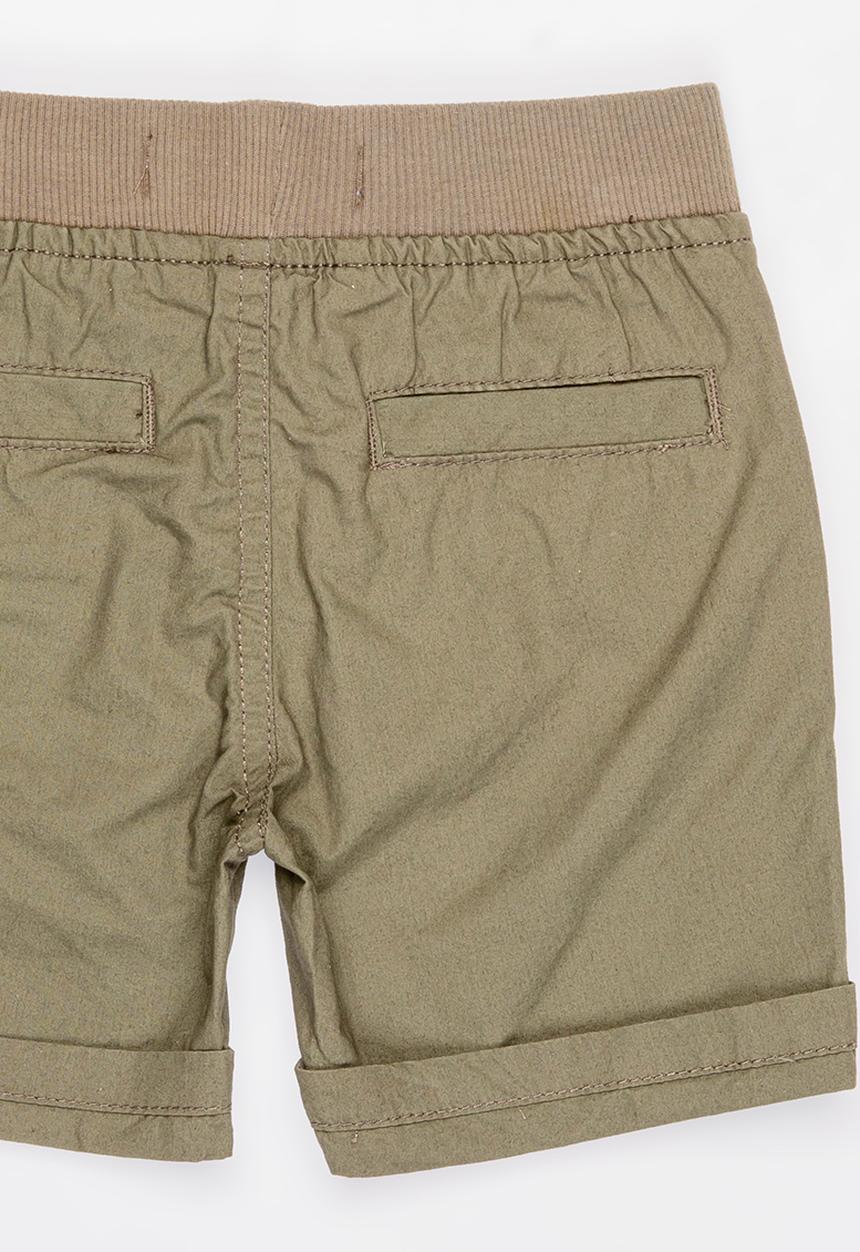 MINOTI - Basic Poplin Short Khaki Green