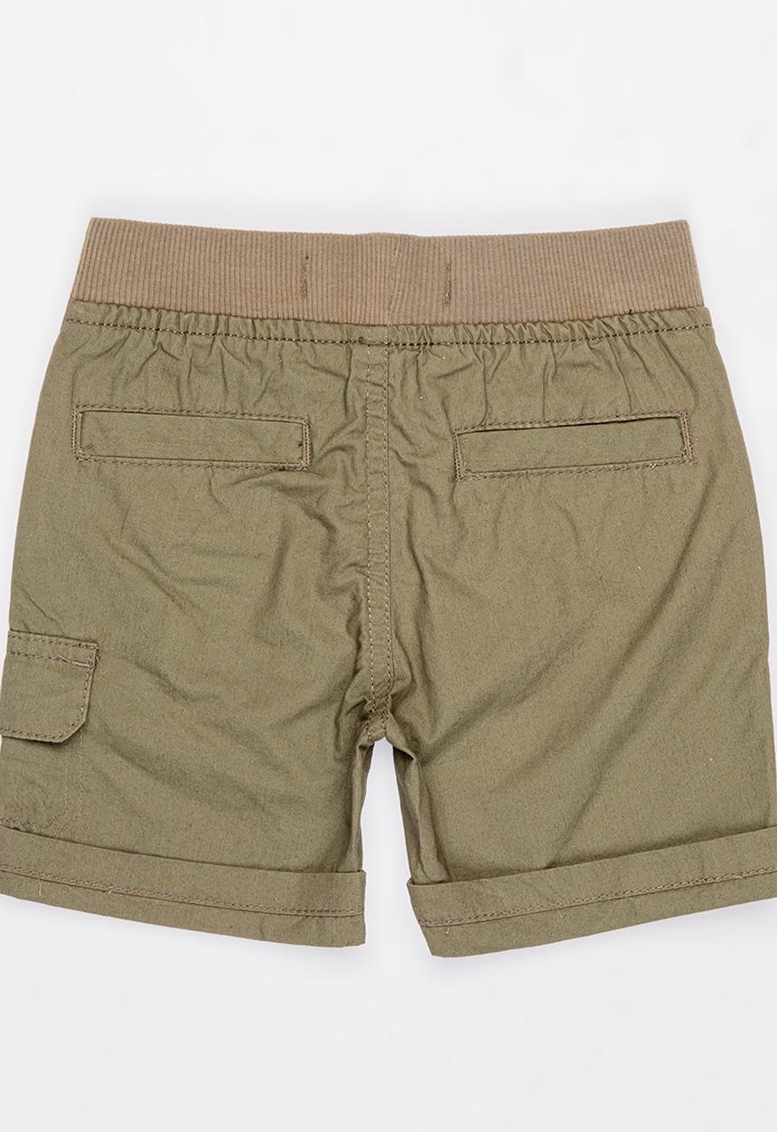 MINOTI - Basic Poplin Short Khaki Green
