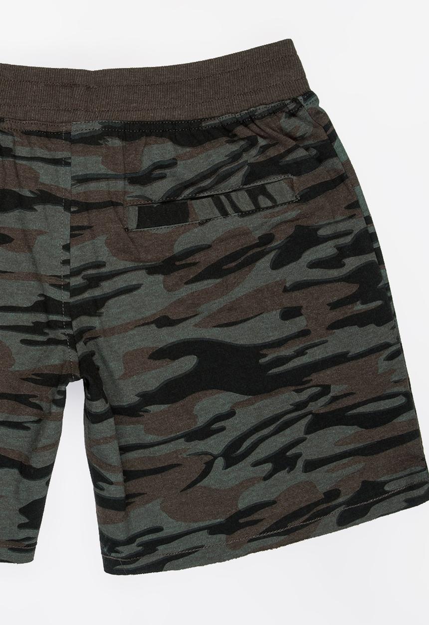 Brave Soul - Printed Shorts Dark Green