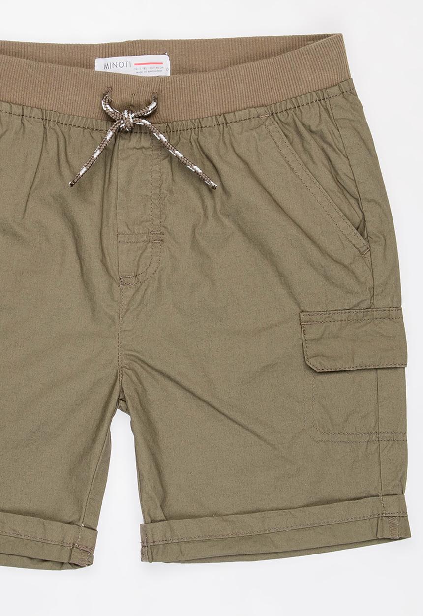 MINOTI - Basic Poplin Short Khaki Green