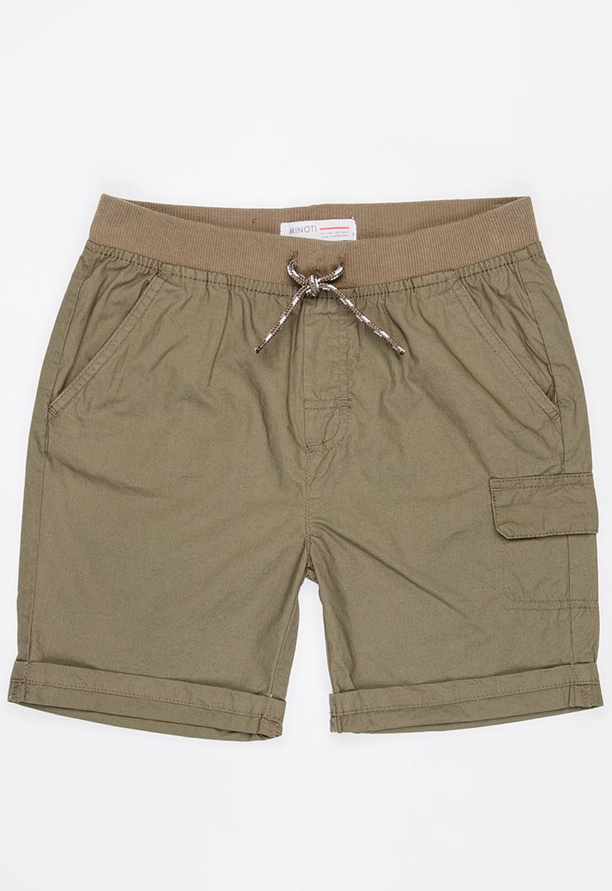 MINOTI - Basic Poplin Short Khaki Green