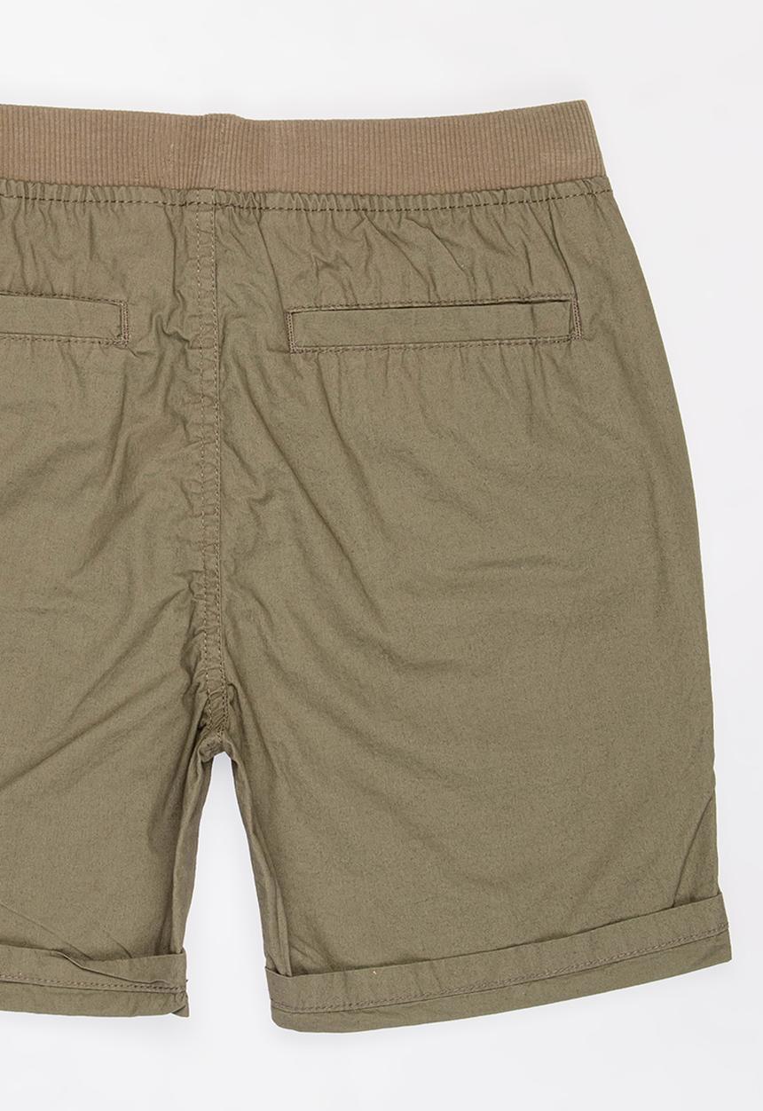 MINOTI - Basic Poplin Short Khaki Green